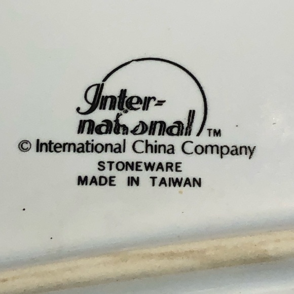 Vintage 1992 Terrace Blossoms Stoneware 14" Oval Serving Platter - Picture 7 of 10